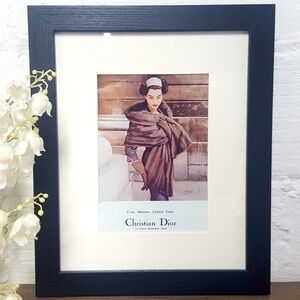 COPY - Christian Dior Vintage 1950’s Framed Ad